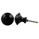 Black Solid Ceramic Drawer Knob